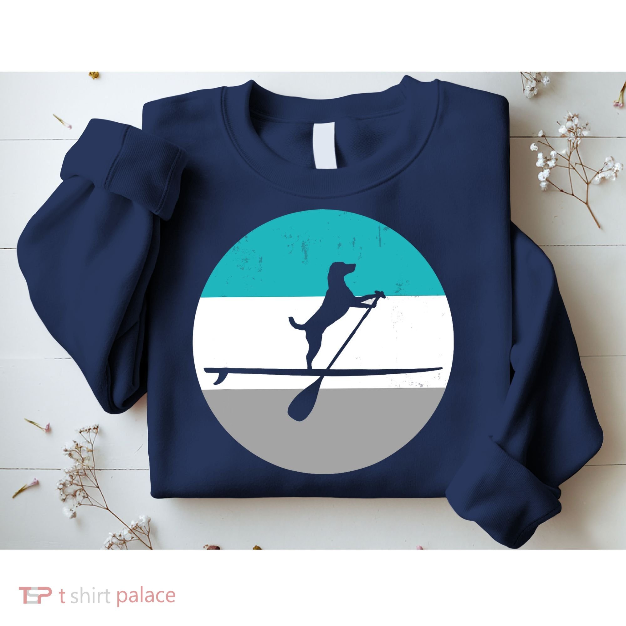 Stand Up Paddle Boarding with dog - Paddelsport SUP Board Sweatshirt