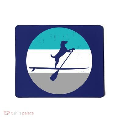 Stand Up Paddle Boarding with dog - Paddelsport SUP Board Mousepad