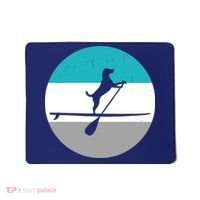 Stand Up Paddle Boarding with dog - Paddelsport SUP Board Mousepad thumb 0