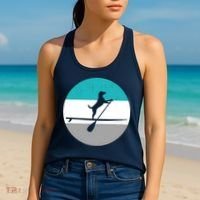 Stand Up Paddle Boarding with dog - Paddelsport SUP Board Women's Tank Top thumb 2