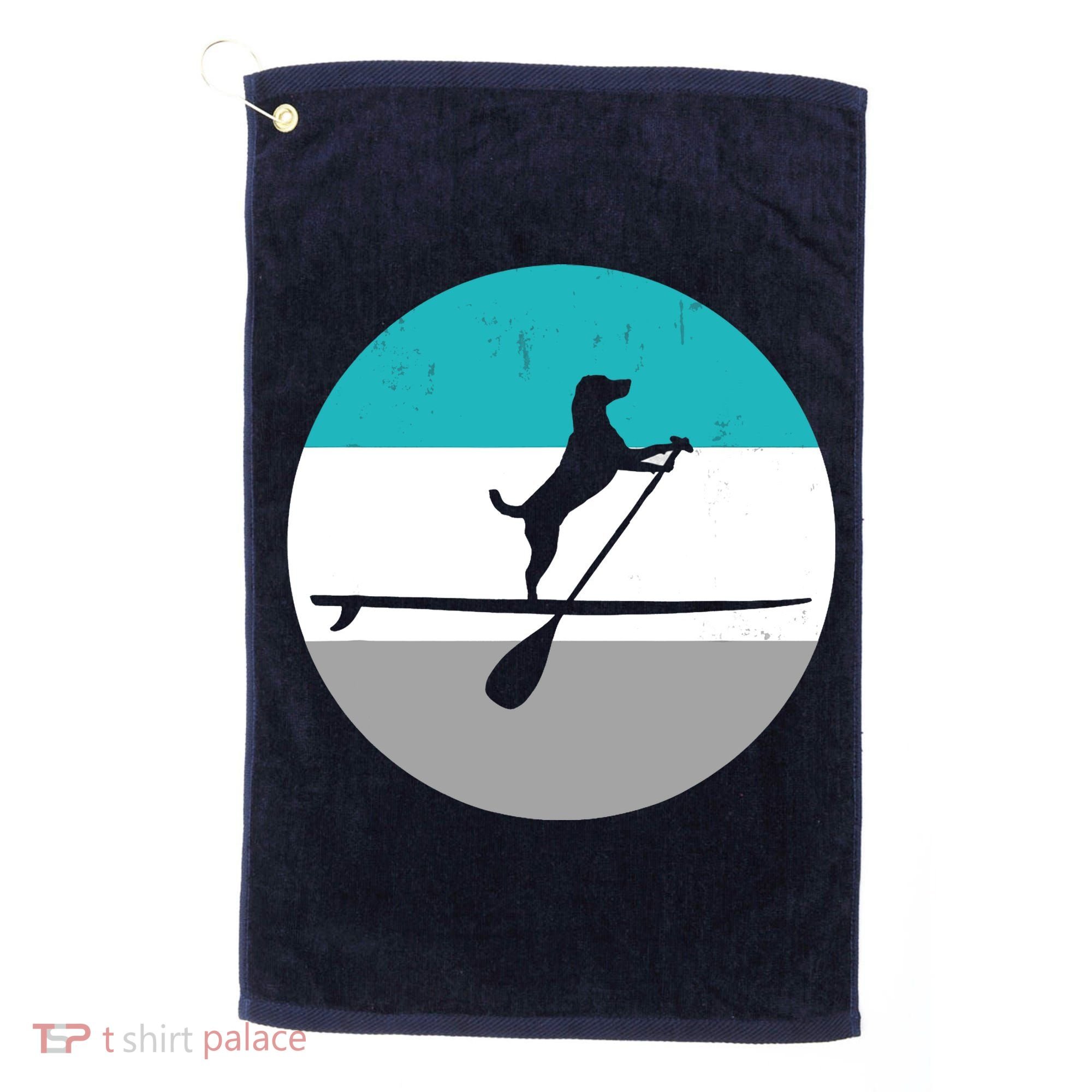 Stand Up Paddle Boarding with dog - Paddelsport SUP Board Golf Towel
