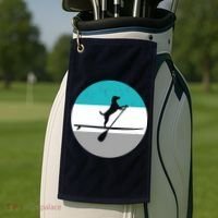 Stand Up Paddle Boarding with dog - Paddelsport SUP Board Golf Towel thumb 2