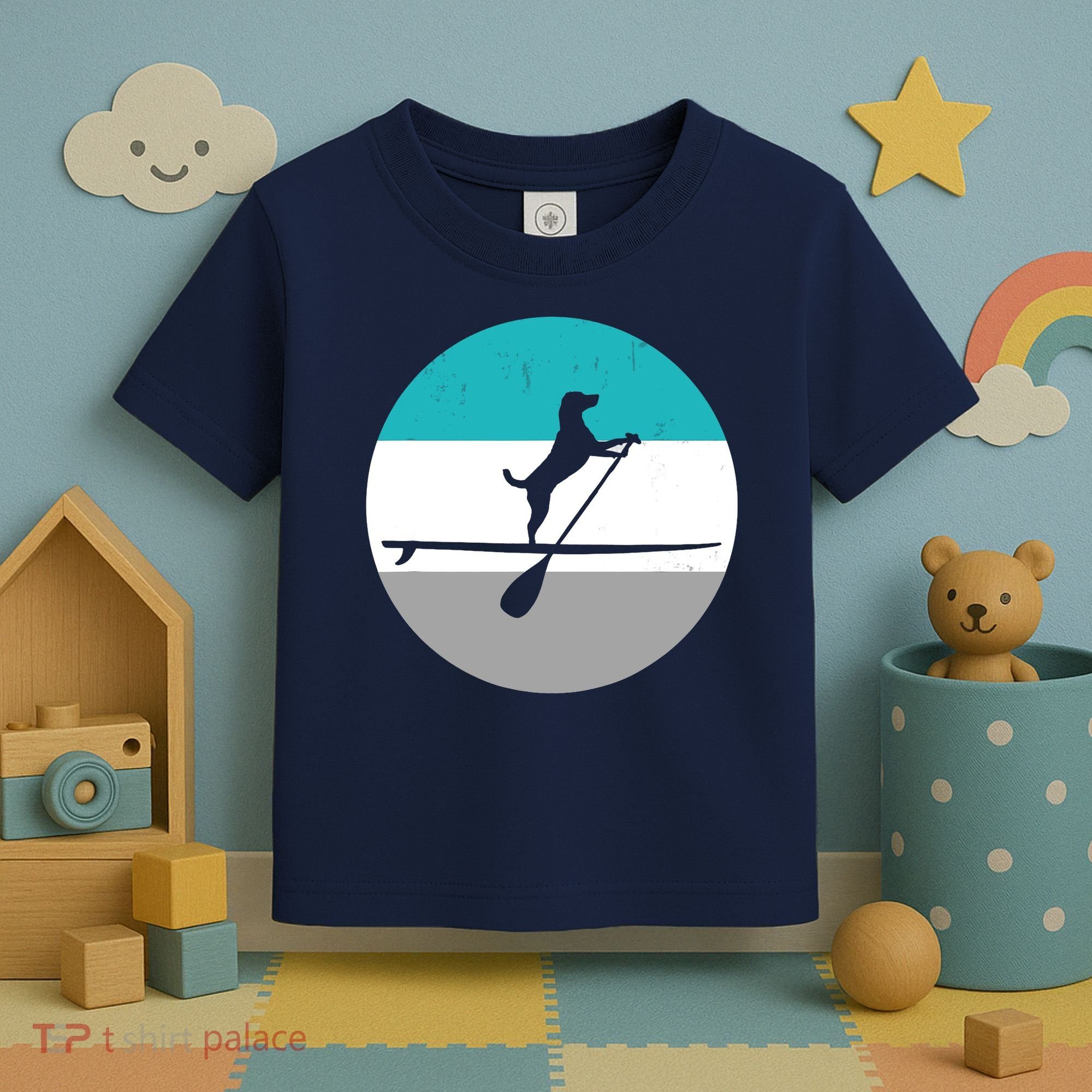 Stand Up Paddle Boarding with dog - Paddelsport SUP Board Toddler T-Shirt