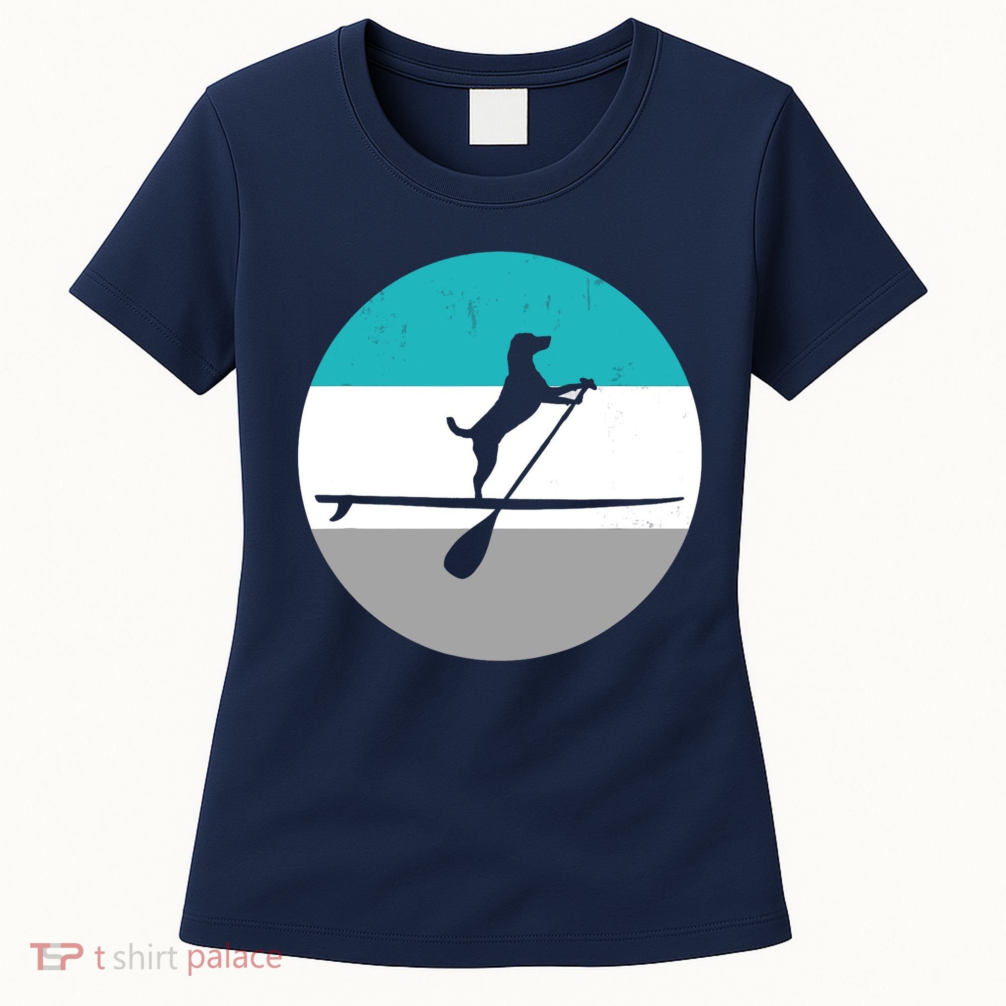 Stand Up Paddle Boarding with dog - Paddelsport SUP Board Women's T-Shirt
