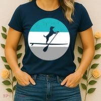 Stand Up Paddle Boarding with dog - Paddelsport SUP Board Women's T-Shirt thumb 2