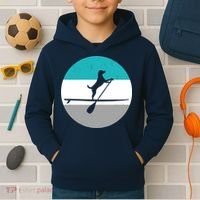 Stand Up Paddle Boarding with dog - Paddelsport SUP Board Kids Hoodie thumb 2