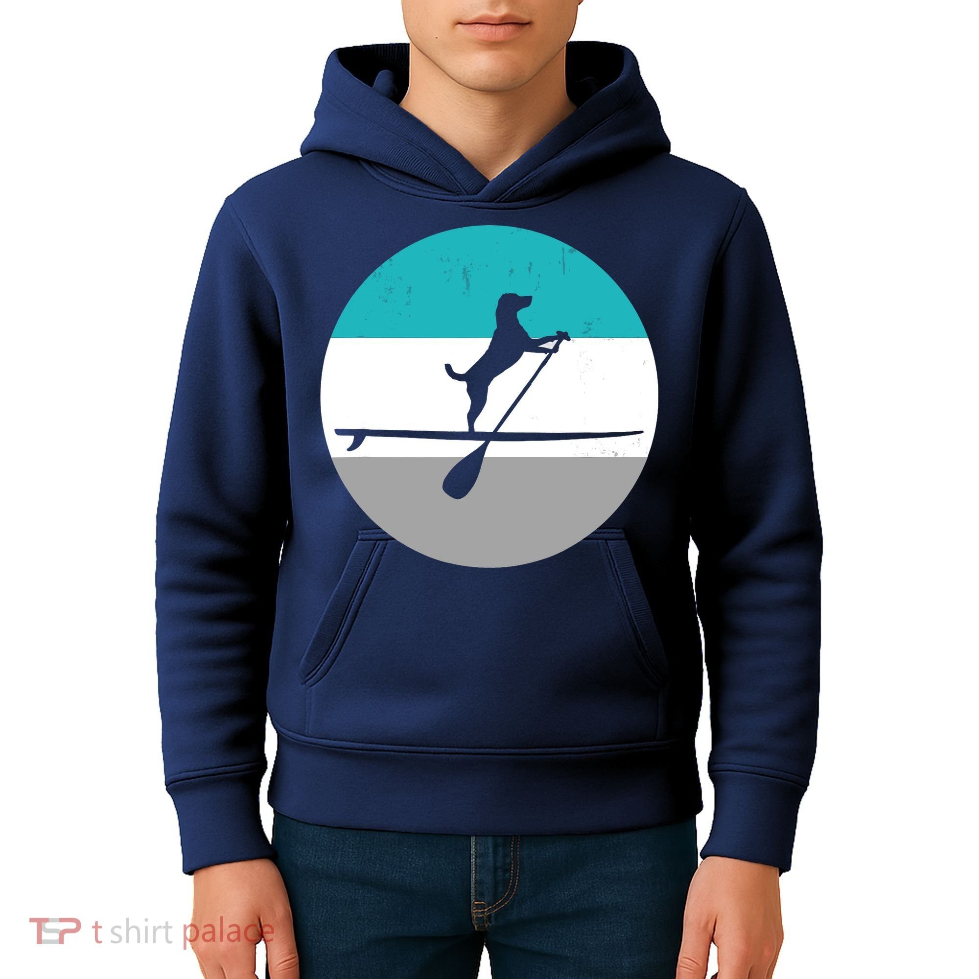 Stand Up Paddle Boarding with dog - Paddelsport SUP Board Kids Hoodie