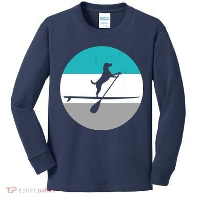 Stand Up Paddle Boarding with dog - Paddelsport SUP Board Kids Long Sleeve Shirt