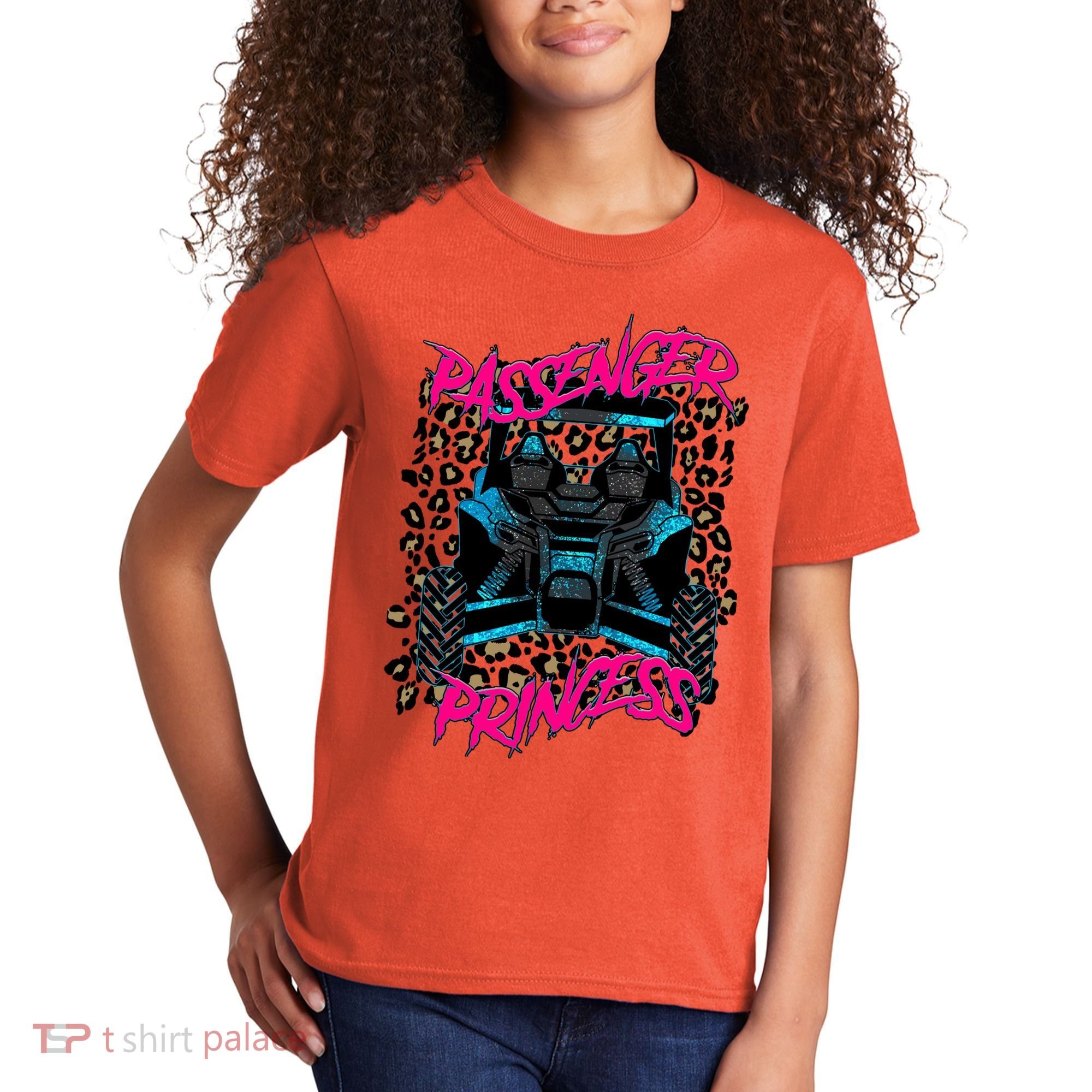 Sxs Utv Passenger Princess Adventure Offroad Kids T-Shirt