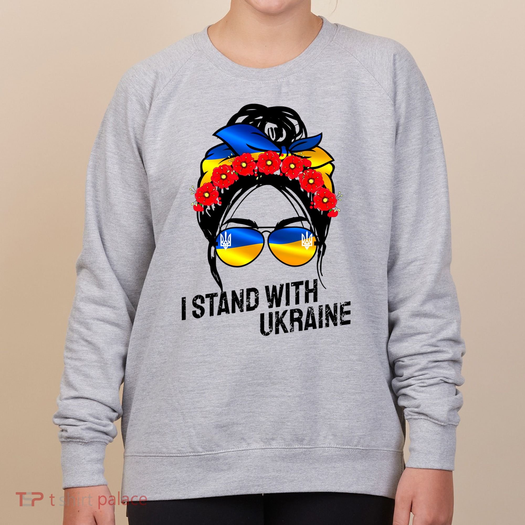 Support Ukraine Pride I Stand With Ukraine Flag Gift Women's Sweatshirt