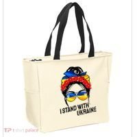 Support Ukraine Pride I Stand With Ukraine Flag Gift Tote Bag thumb 2