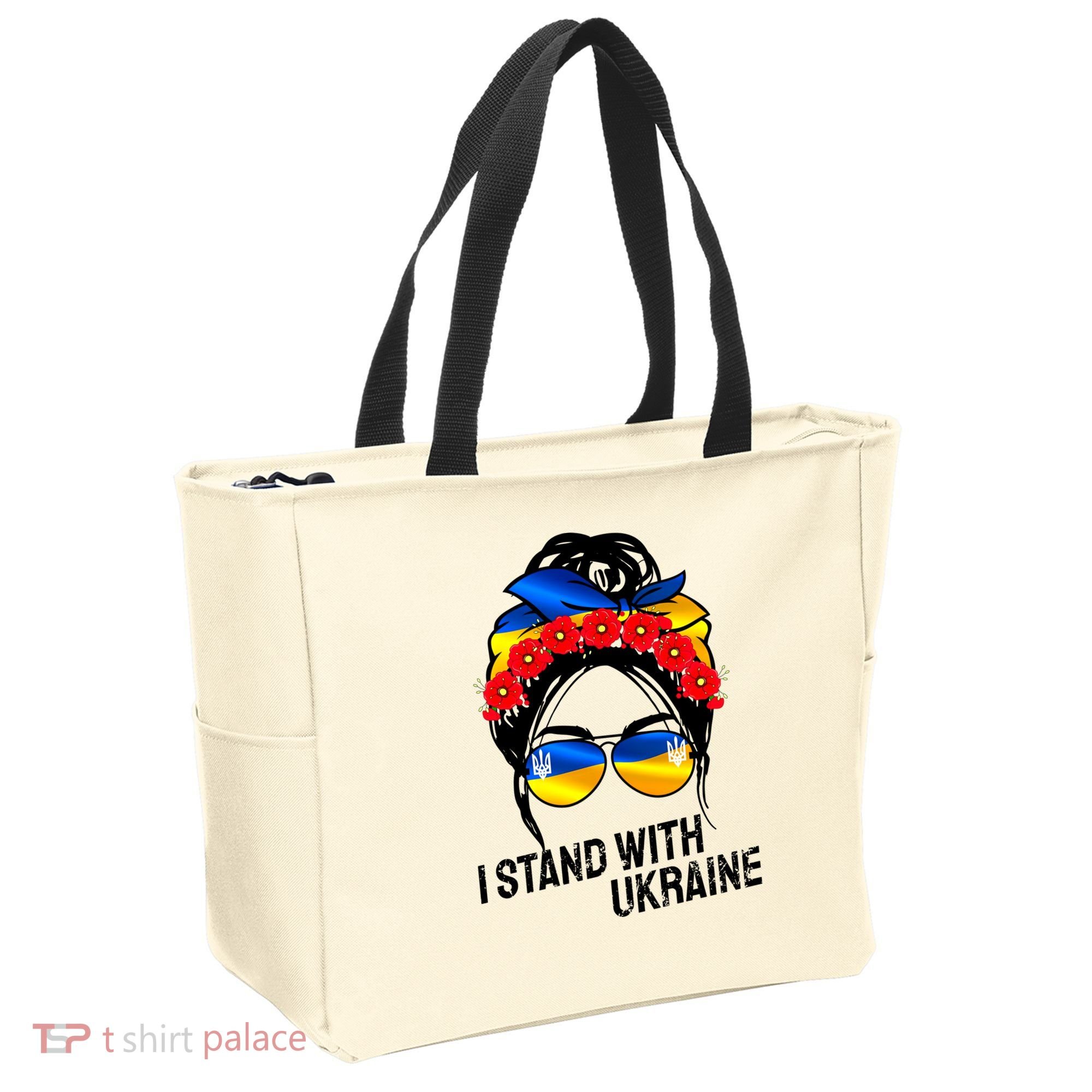 Support Ukraine Pride I Stand With Ukraine Flag Gift Tote Bag