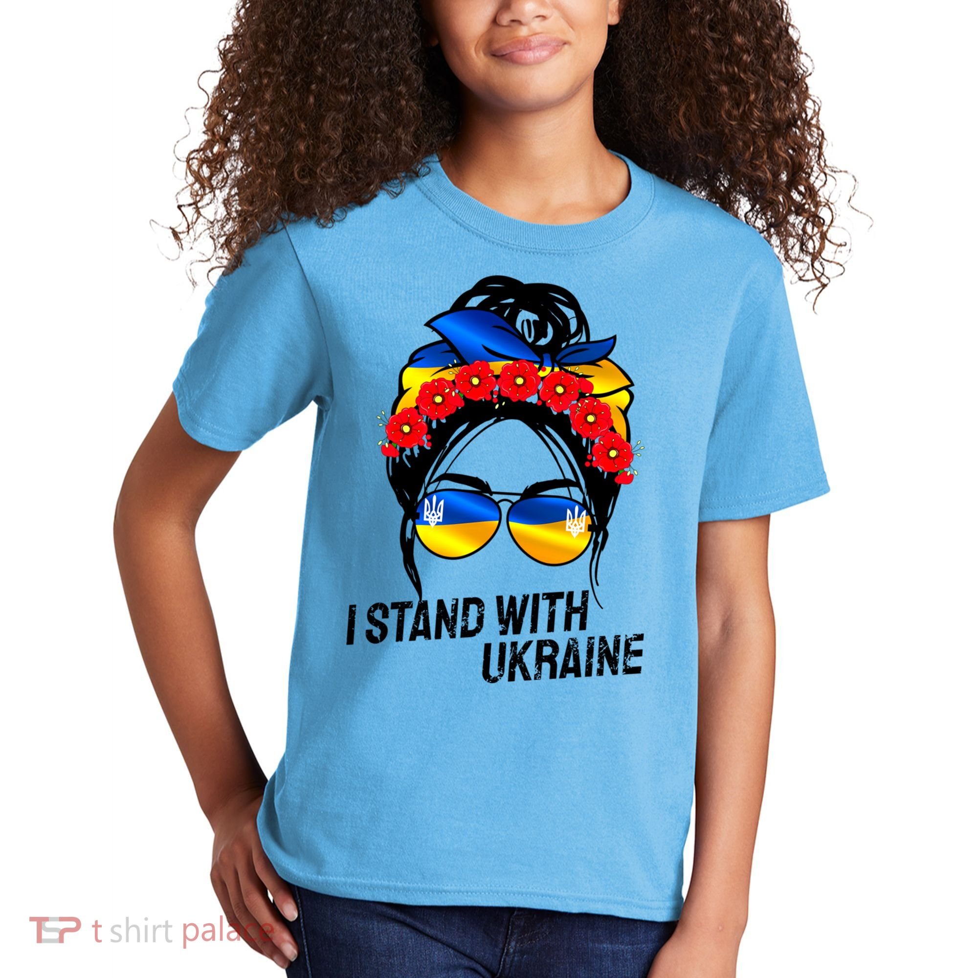 Support Ukraine Pride I Stand With Ukraine Flag Gift Kids T-Shirt