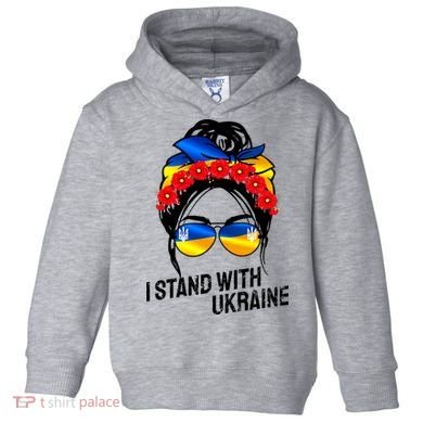 Support Ukraine Pride I Stand With Ukraine Flag Gift Toddler Hoodie