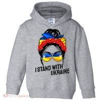 Support Ukraine Pride I Stand With Ukraine Flag Gift Toddler Hoodie thumb 0