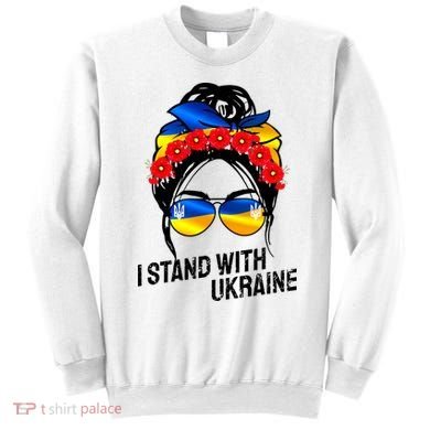 Support Ukraine Pride I Stand With Ukraine Flag Gift Sweatshirt