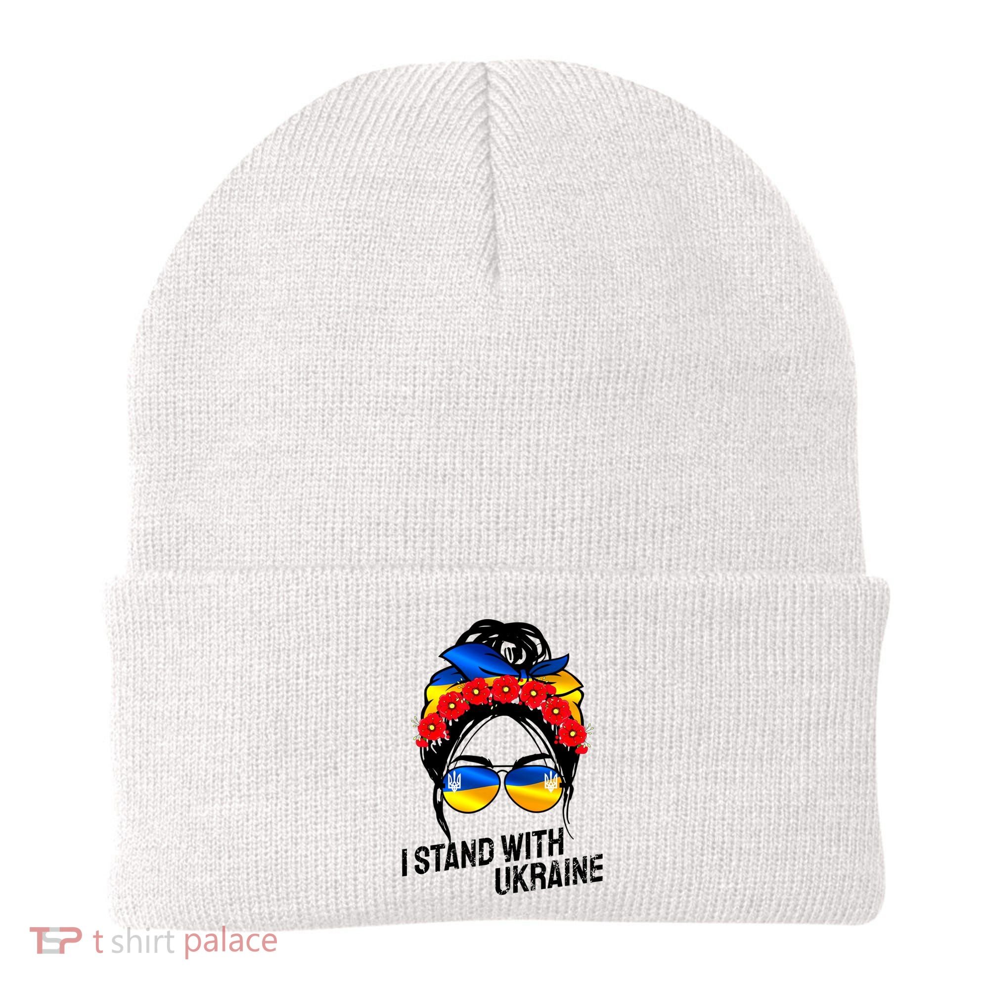 Support Ukraine Pride I Stand With Ukraine Flag Gift Beanie