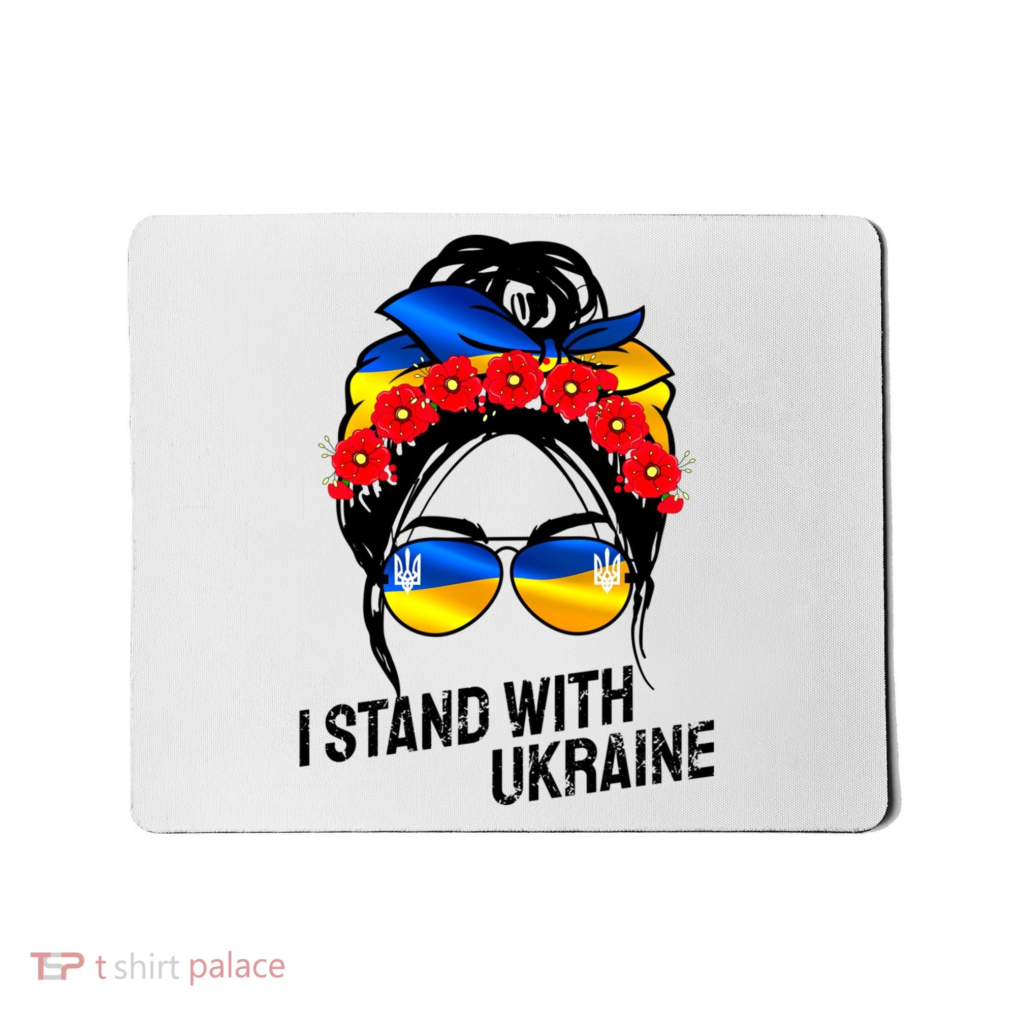 Support Ukraine Pride I Stand With Ukraine Flag Gift Mousepad