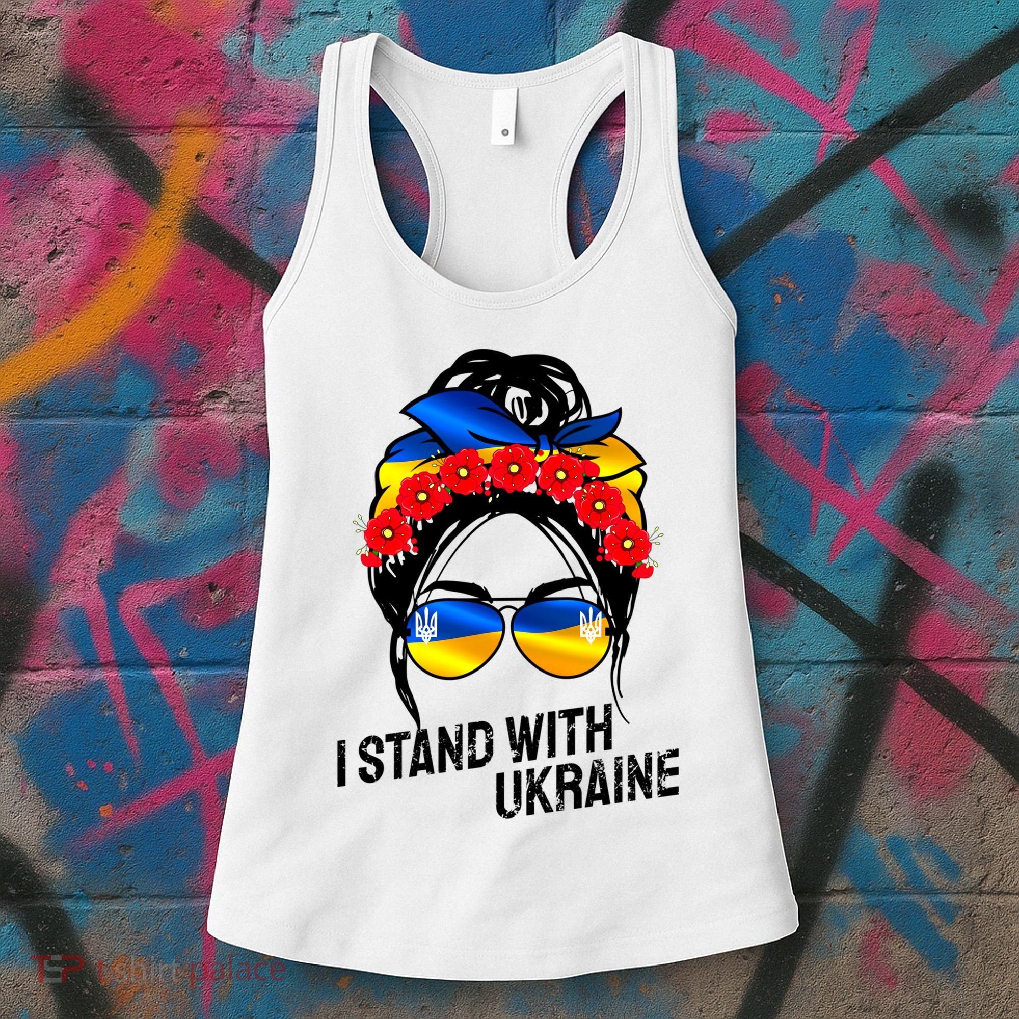 Support Ukraine Pride I Stand With Ukraine Flag Gift Women's Tank Top