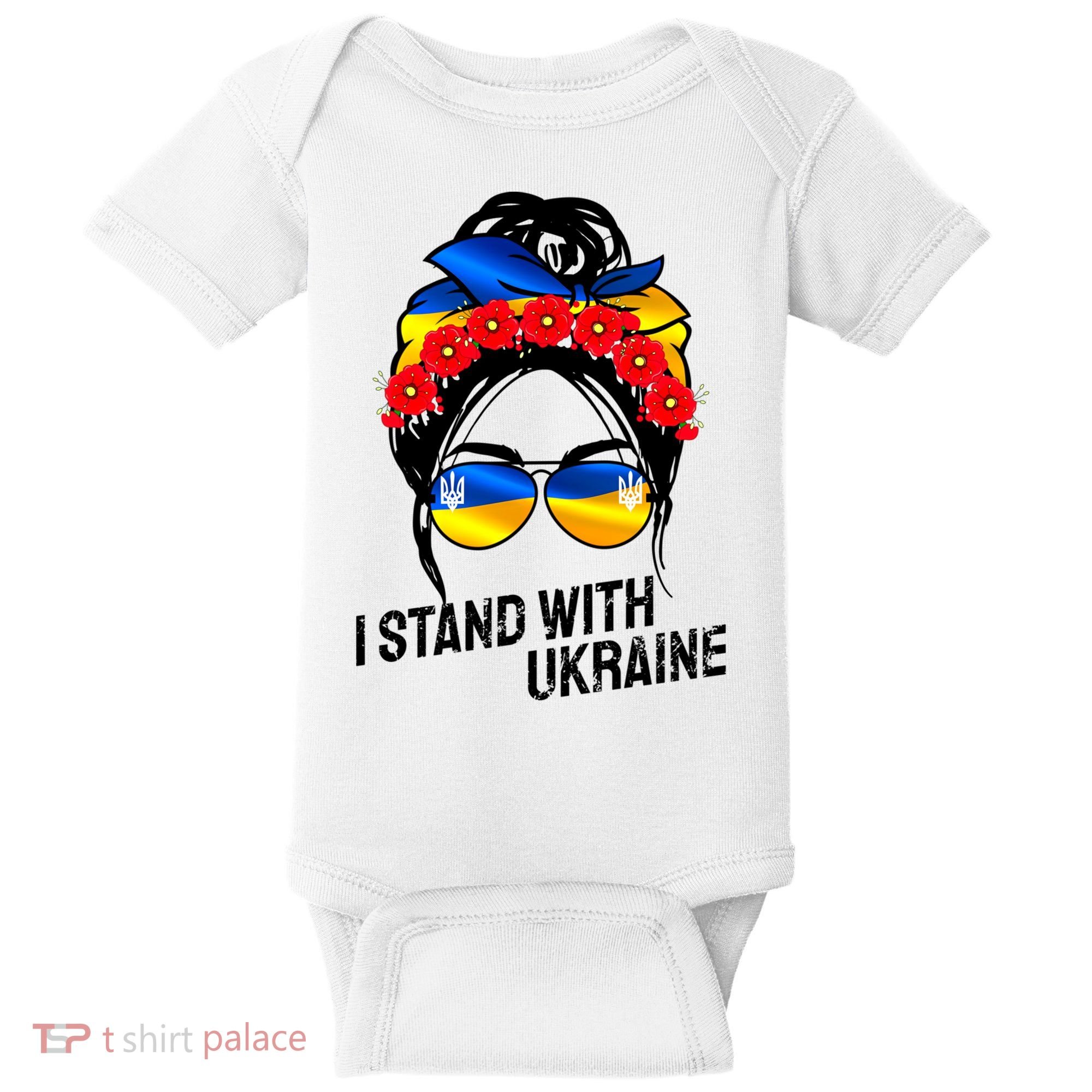 Support Ukraine Pride I Stand With Ukraine Flag Gift Baby Bodysuit