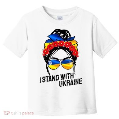Support Ukraine Pride I Stand With Ukraine Flag Gift Toddler T-Shirt