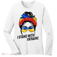 Support Ukraine Pride I Stand With Ukraine Flag Gift Women's Long Sleeve Shirt thumb 0