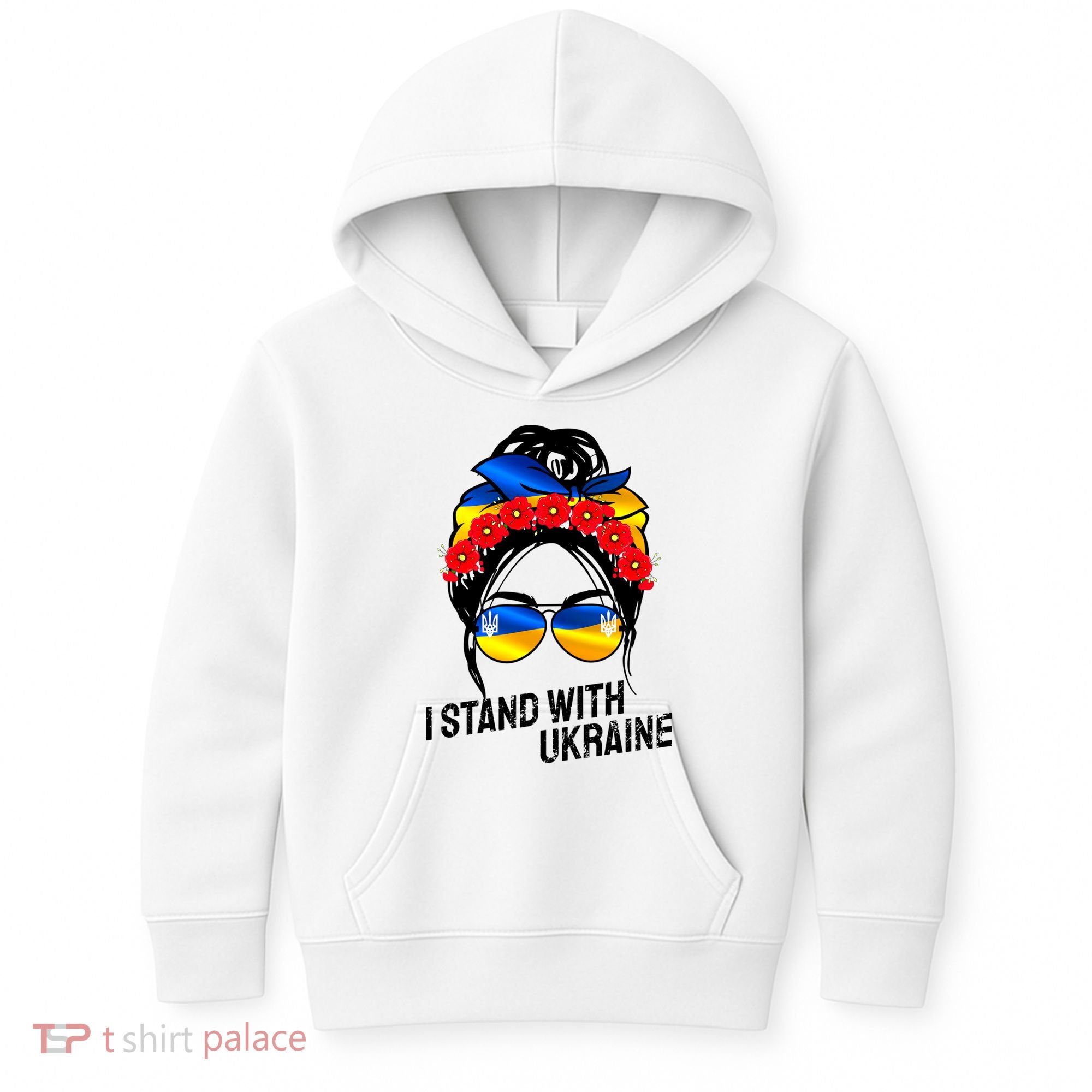 Support Ukraine Pride I Stand With Ukraine Flag Gift Kids Hoodie