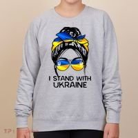 Support Ukraine Pride I Stand With Ukraine Flag Gift Women's Sweatshirt thumb 0