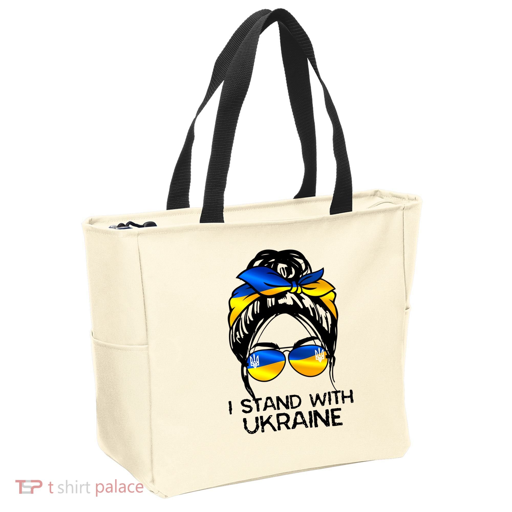 Support Ukraine Pride I Stand With Ukraine Flag Gift Tote Bag