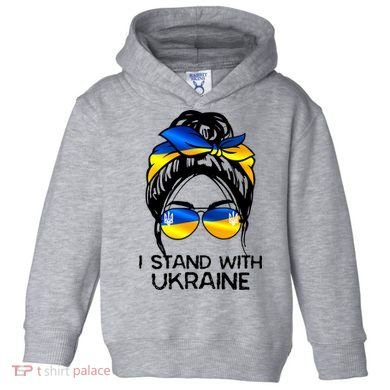 Support Ukraine Pride I Stand With Ukraine Flag Gift Toddler Hoodie
