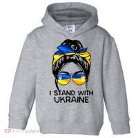 Support Ukraine Pride I Stand With Ukraine Flag Gift Toddler Hoodie thumb 0