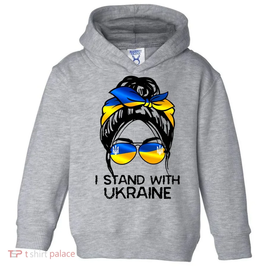 Support Ukraine Pride I Stand With Ukraine Flag Gift Toddler Hoodie