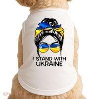 Support Ukraine Pride I Stand With Ukraine Flag Gift Doggie Tank thumb 0