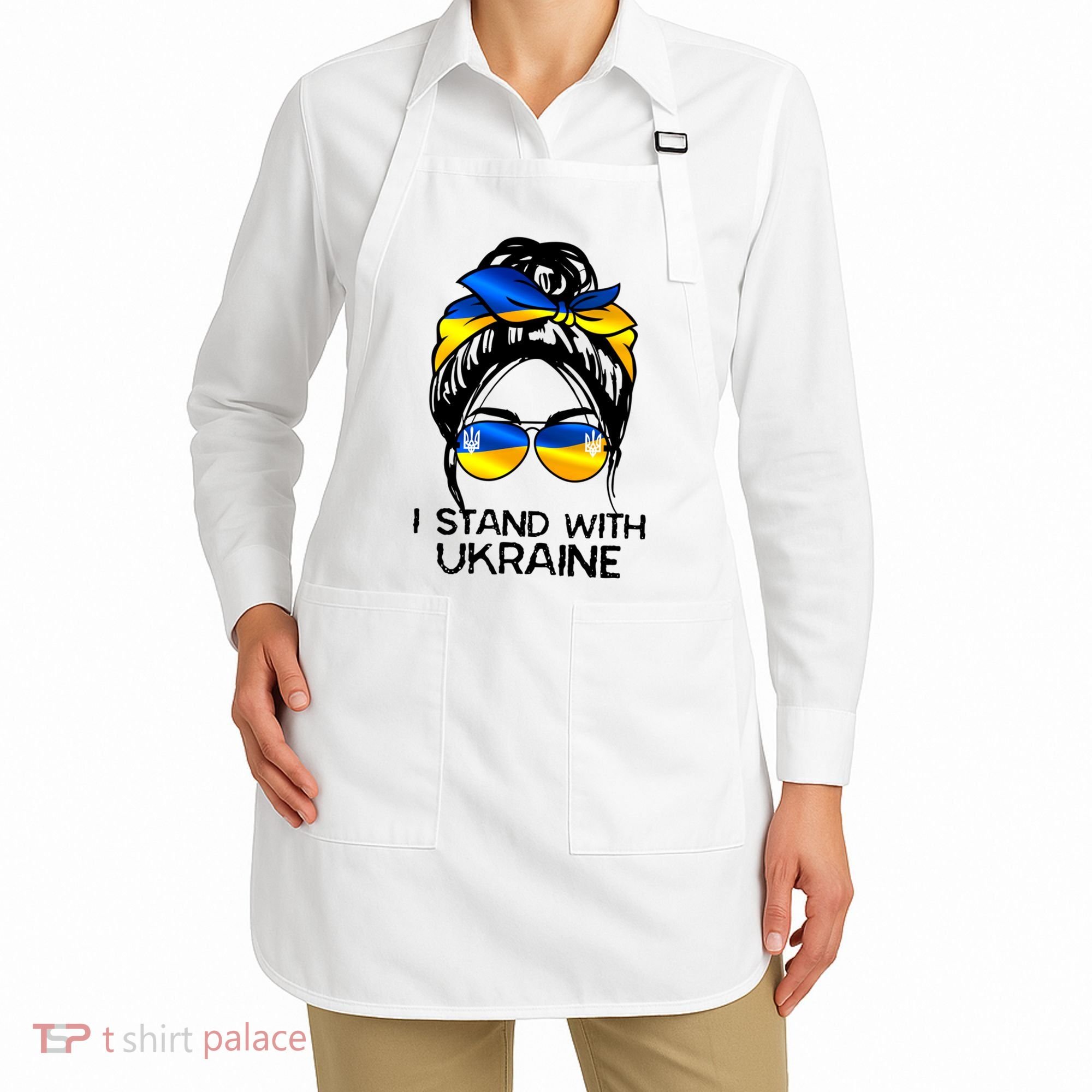 Support Ukraine Pride I Stand With Ukraine Flag Gift Apron