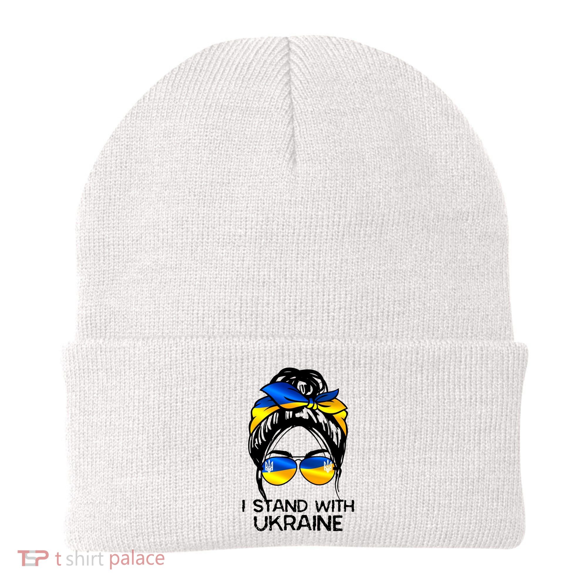 Support Ukraine Pride I Stand With Ukraine Flag Gift Beanie