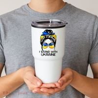 Support Ukraine Pride I Stand With Ukraine Flag Gift Tumbler thumb 2