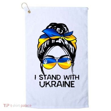 Support Ukraine Pride I Stand With Ukraine Flag Gift Golf Towel