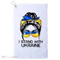 Support Ukraine Pride I Stand With Ukraine Flag Gift Golf Towel thumb 0