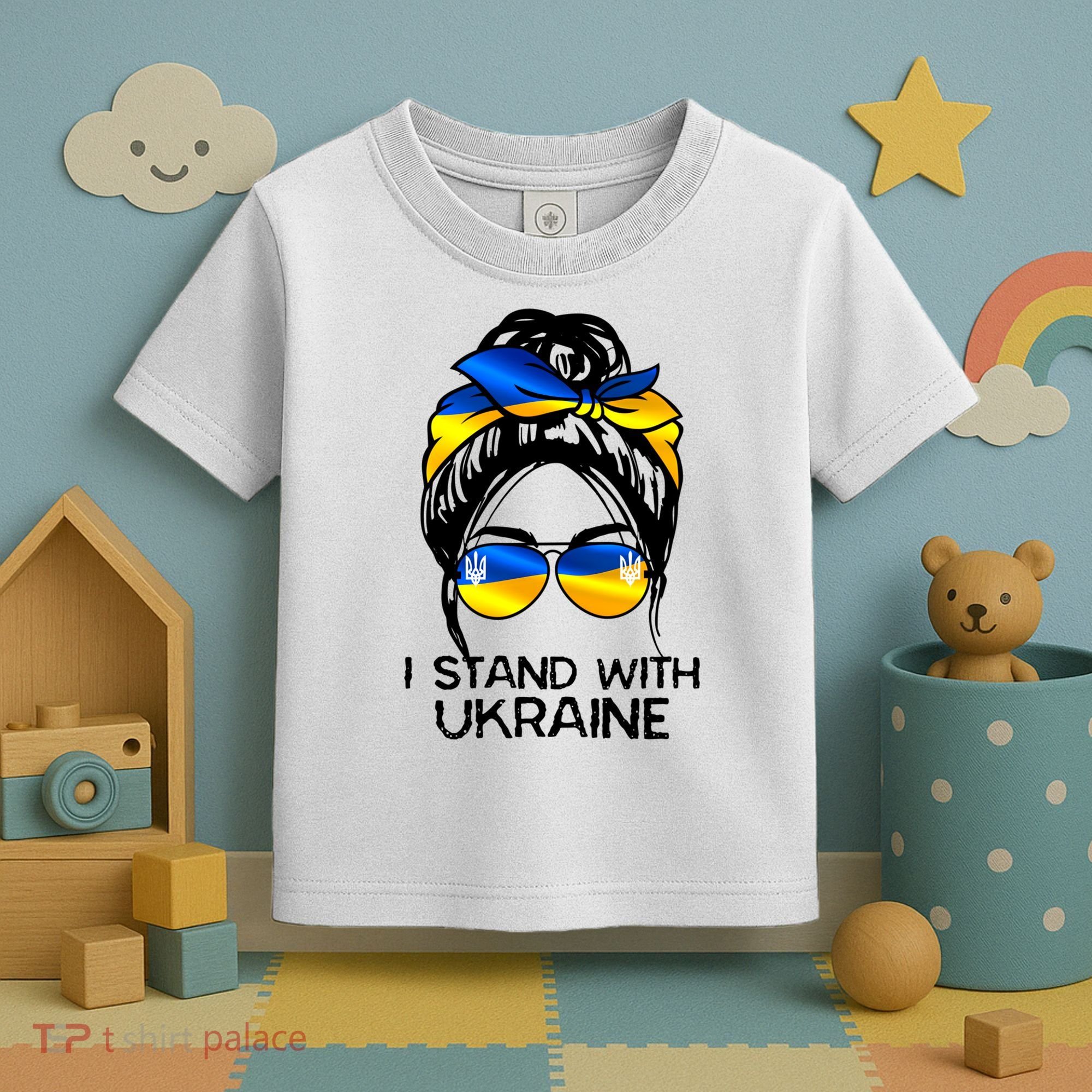 Support Ukraine Pride I Stand With Ukraine Flag Gift Toddler T-Shirt