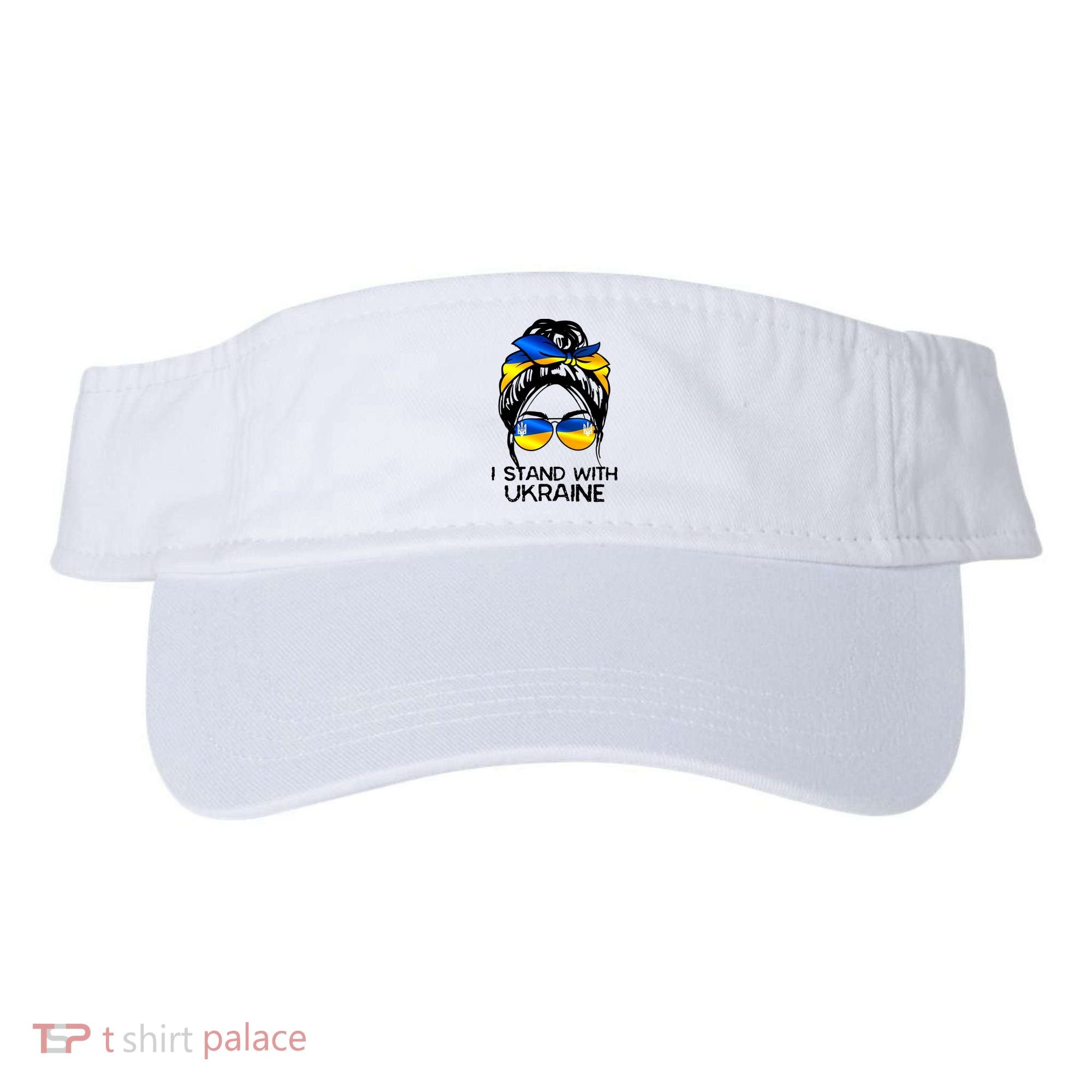 Support Ukraine Pride I Stand With Ukraine Flag Gift Visor