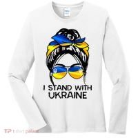 Support Ukraine Pride I Stand With Ukraine Flag Gift Women's Long Sleeve Shirt thumb 0