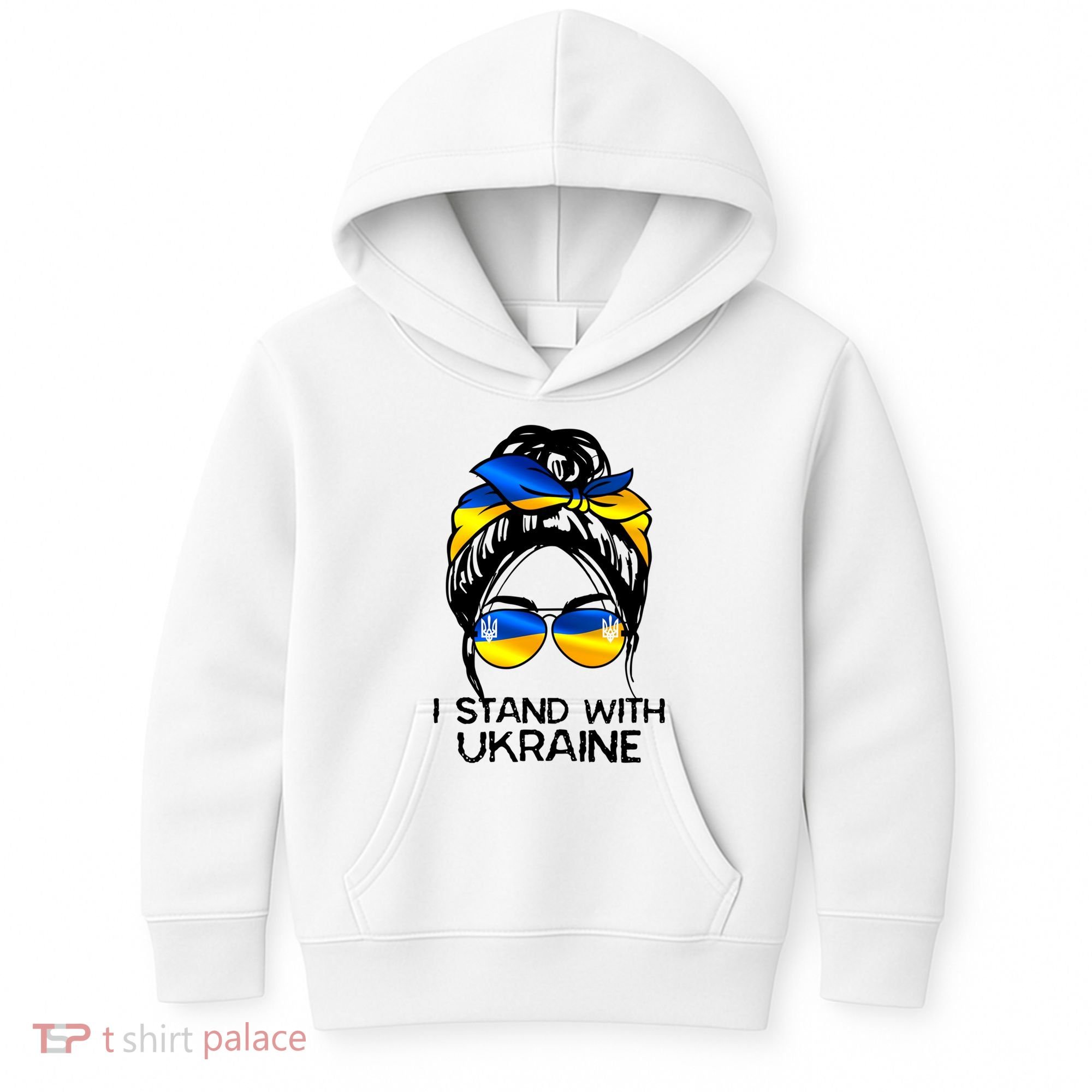 Support Ukraine Pride I Stand With Ukraine Flag Gift Kids Hoodie
