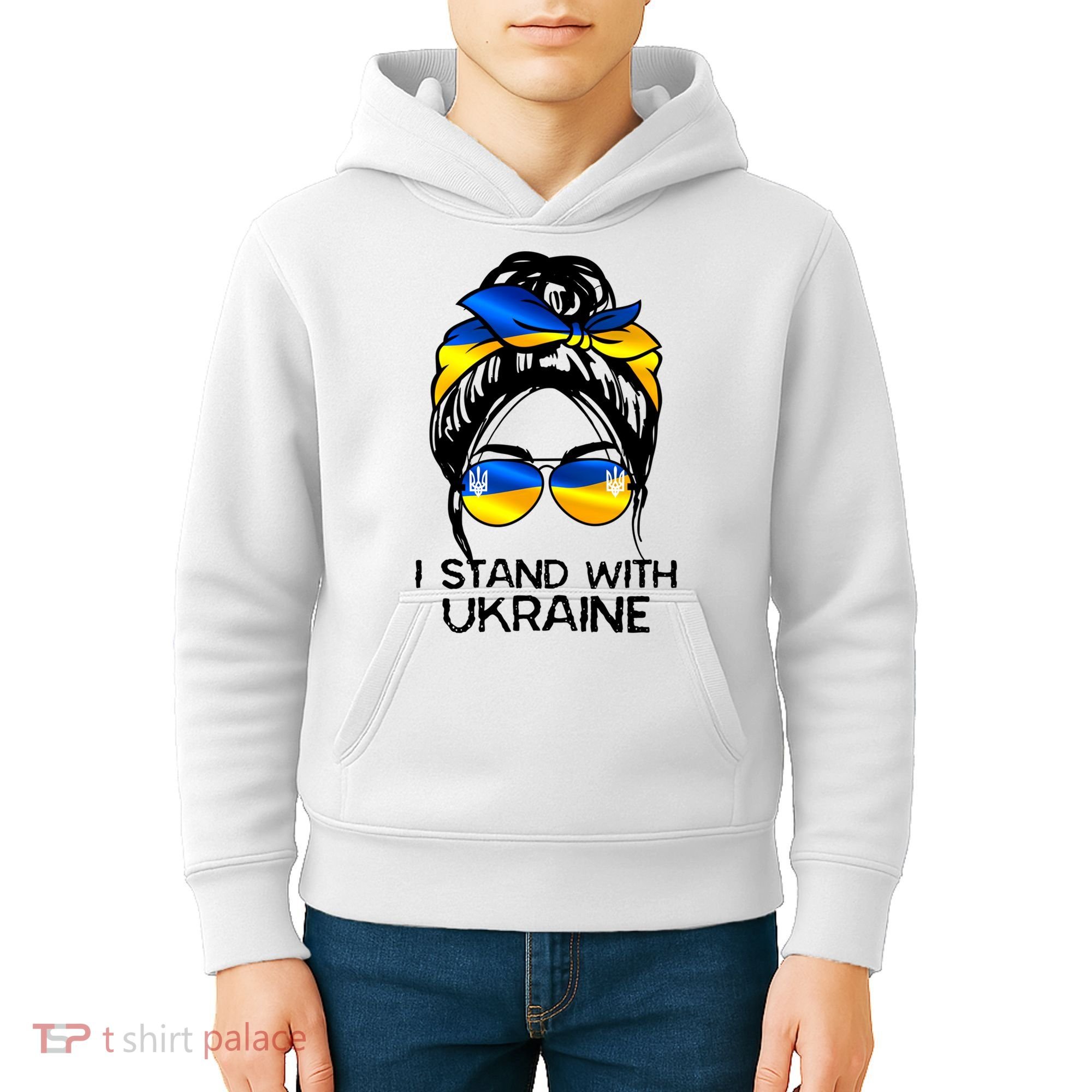 Support Ukraine Pride I Stand With Ukraine Flag Gift Kids Hoodie