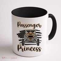 Sxs Utv Passenger Princess Orange Flag Coffee Mug thumb 1