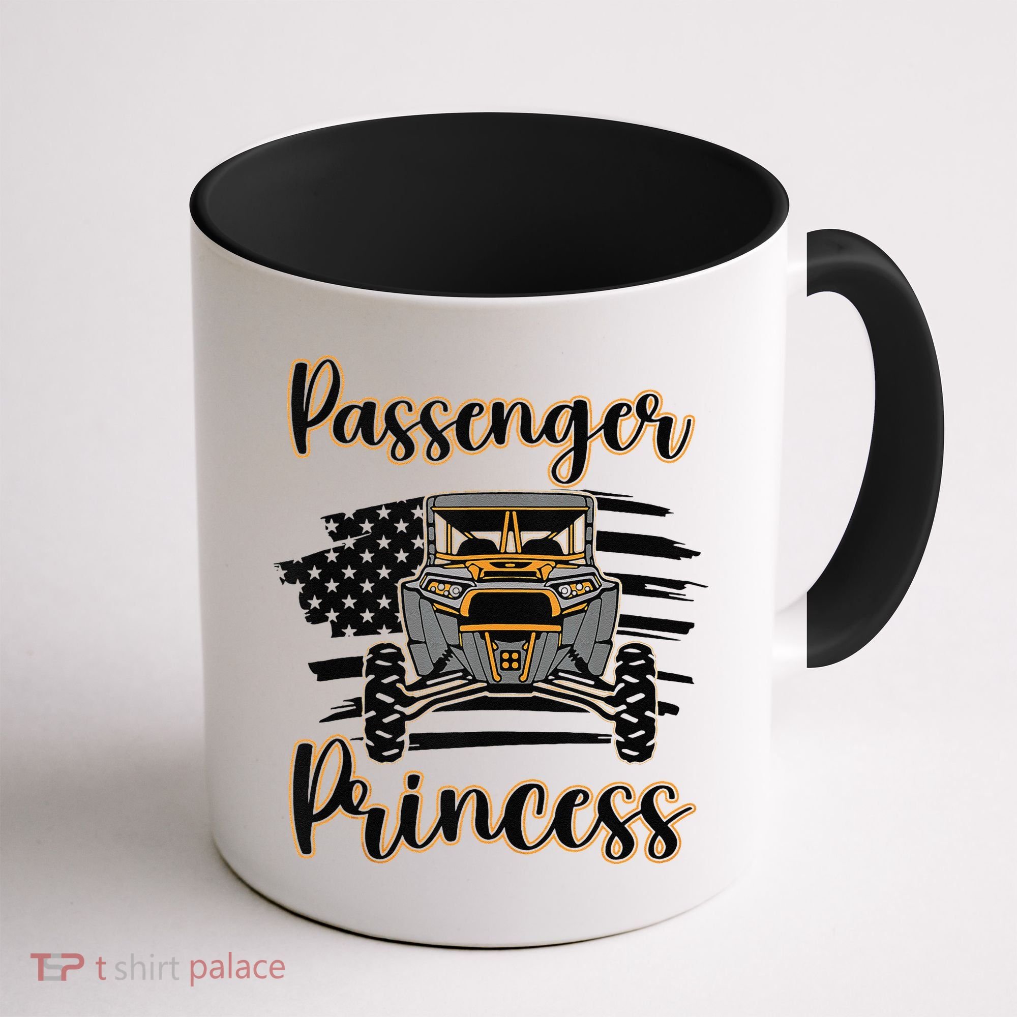 Sxs Utv Passenger Princess Orange Flag Coffee Mug
