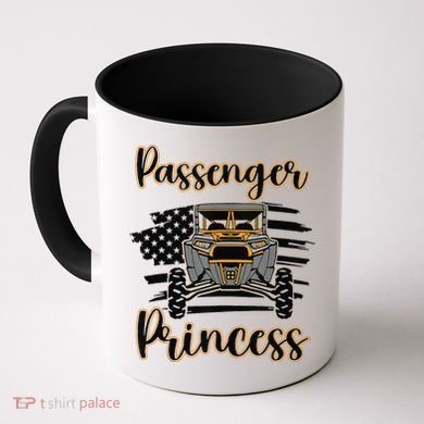 Sxs Utv Passenger Princess Orange Flag Coffee Mug