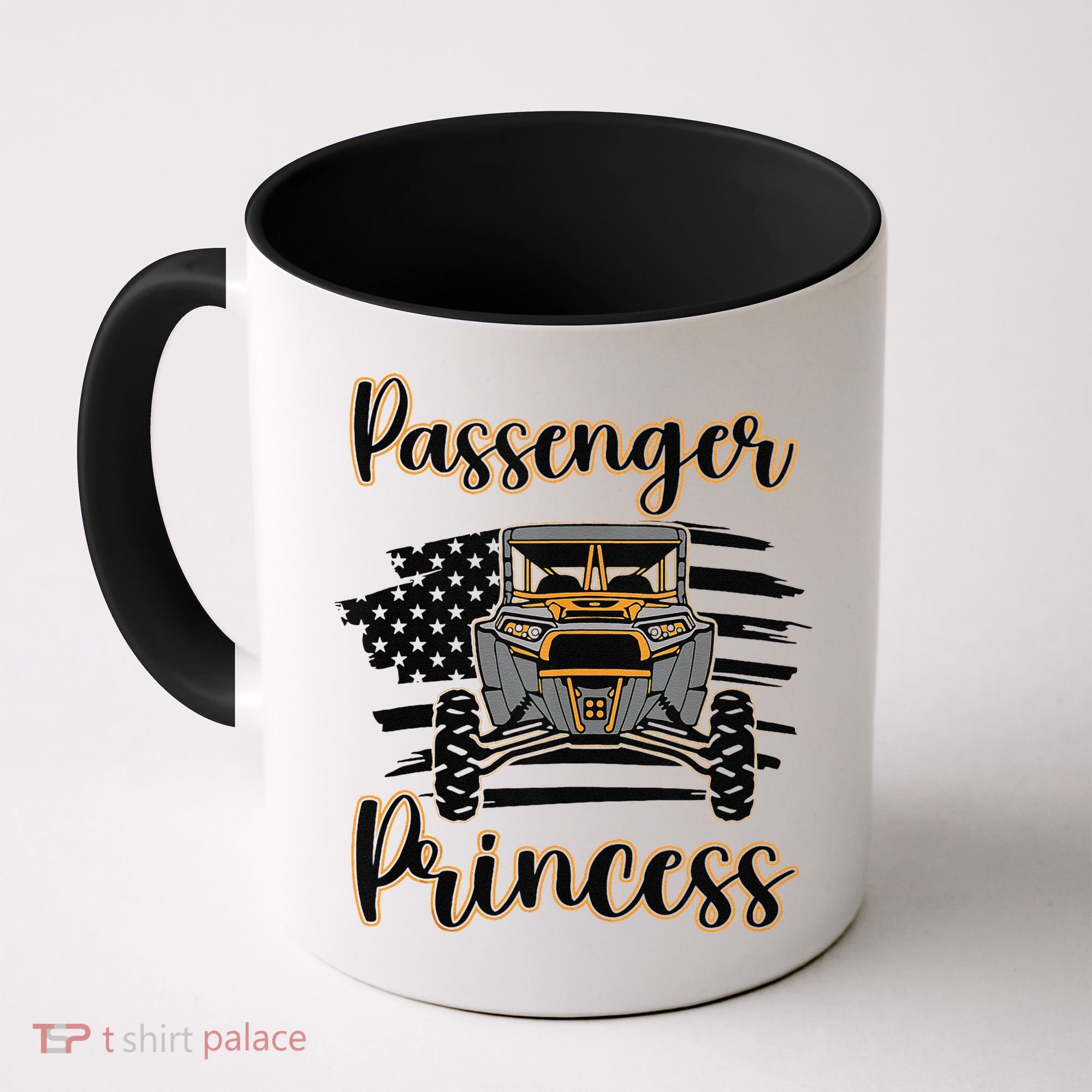 Sxs Utv Passenger Princess Orange Flag Coffee Mug