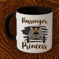 Sxs Utv Passenger Princess Orange Flag Coffee Mug thumb 2