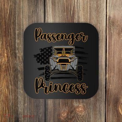 Sxs Utv Passenger Princess Orange Flag Coaster
