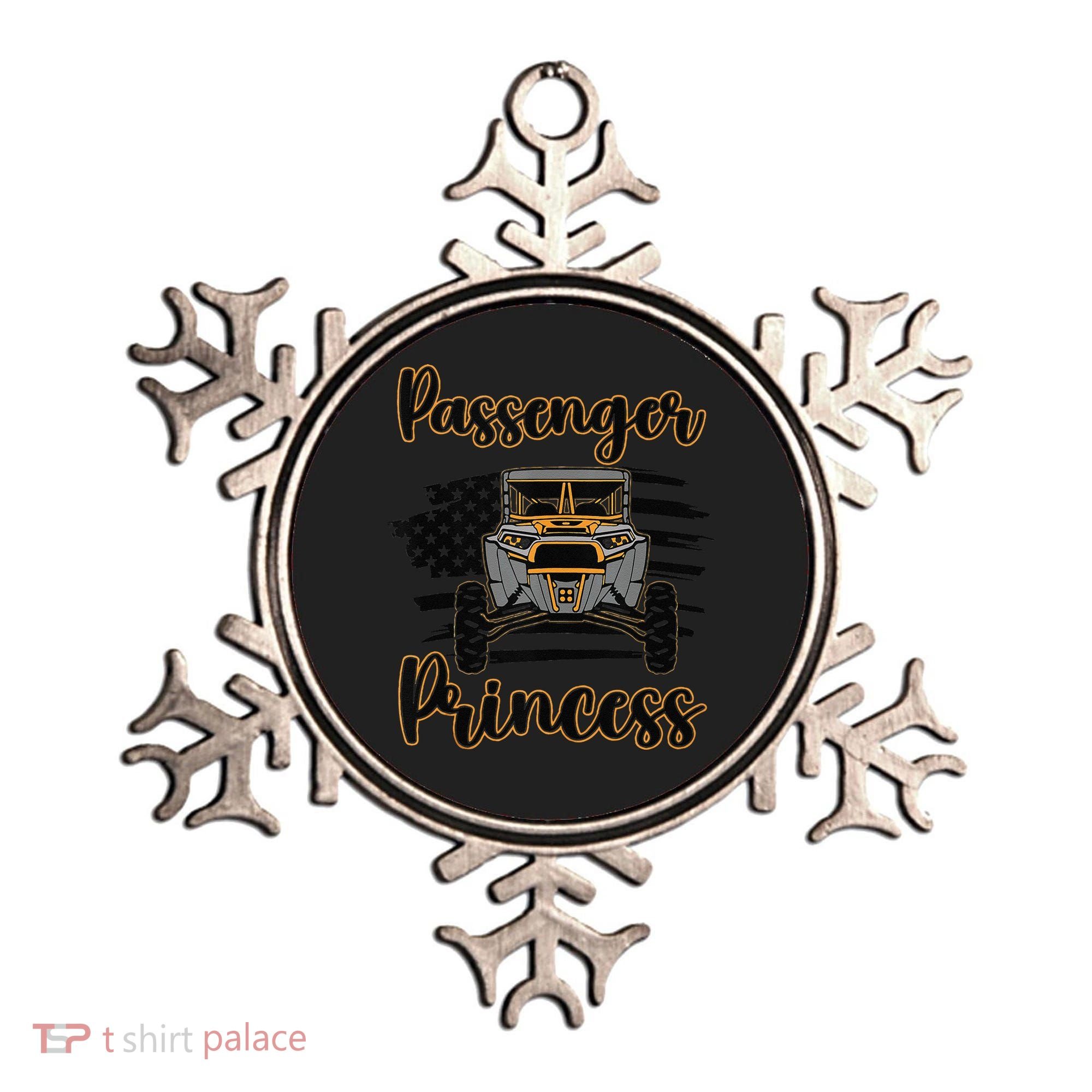 Sxs Utv Passenger Princess Orange Flag Ornament